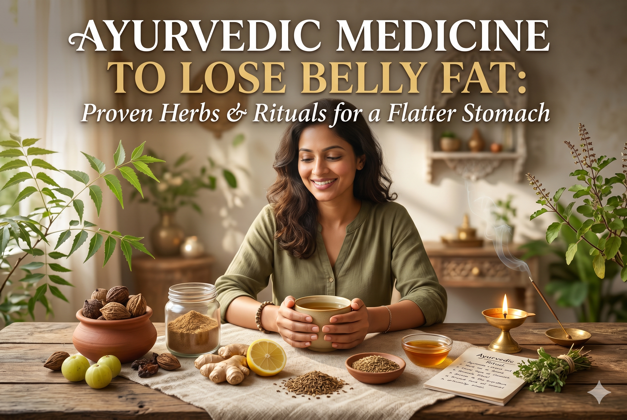 Ayurvedic Medicine to Lose Belly Fat: Proven Herbs and Rituals for a Flatter Stomach