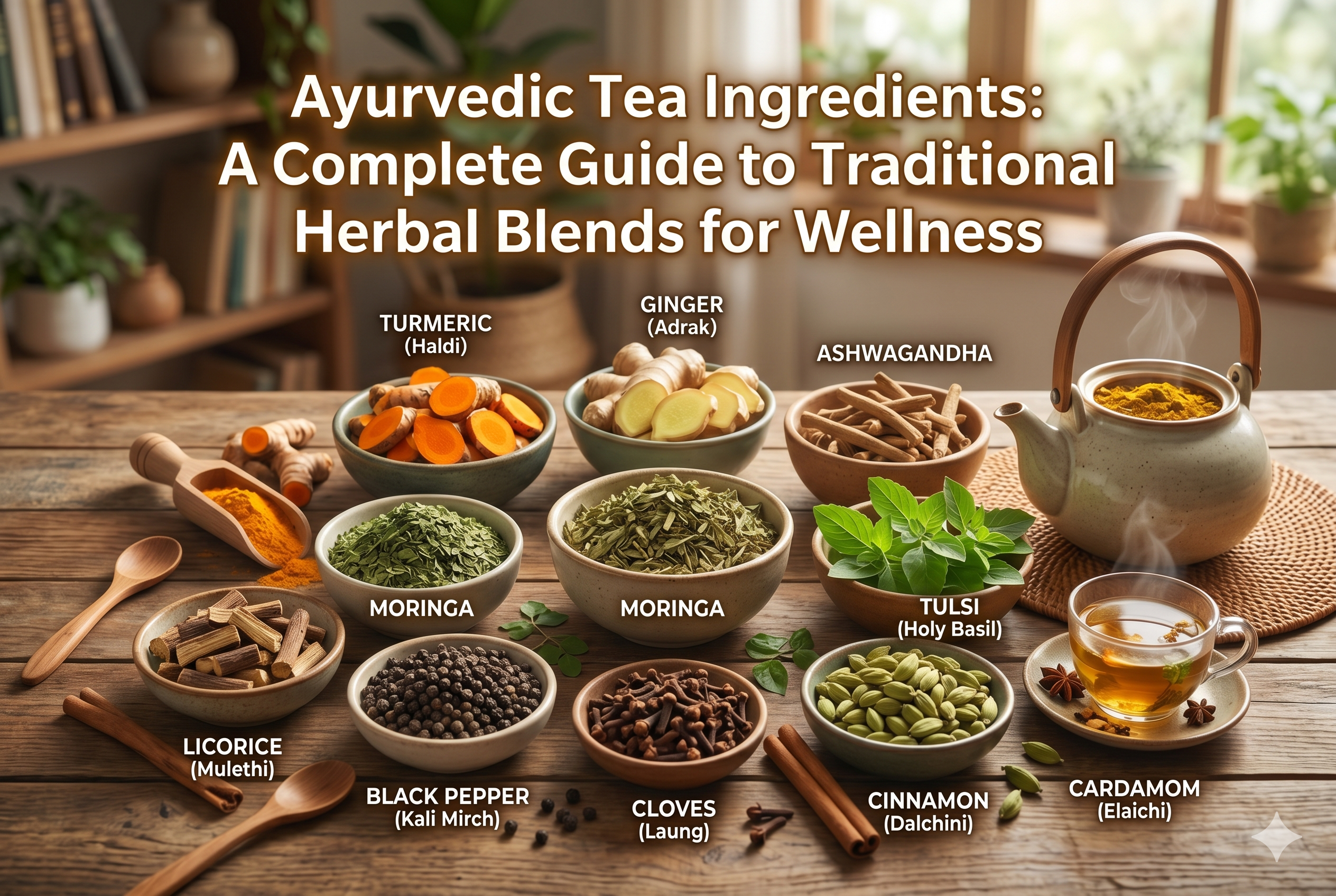 Ayurvedic Tea Ingredients: A Complete Guide to Traditional Herbal Blends for Wellness