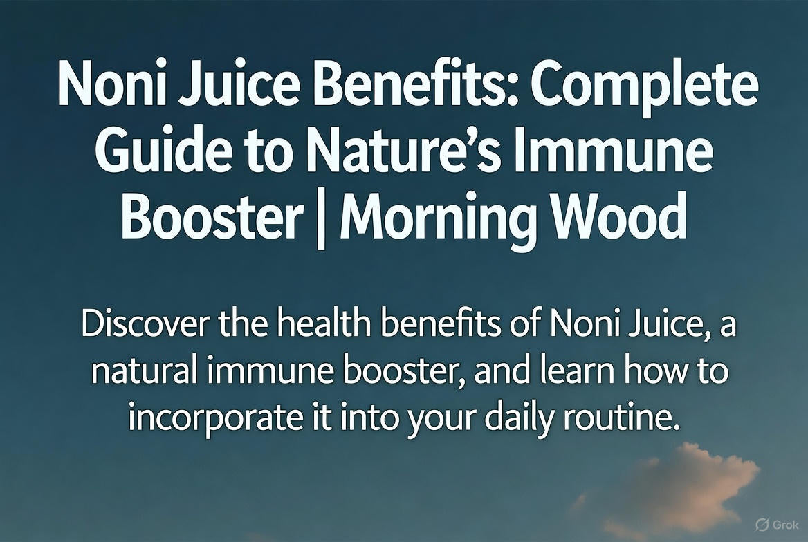 Noni Juice Benefits: Complete Guide to Nature's Immune Booster | Morning Wood
