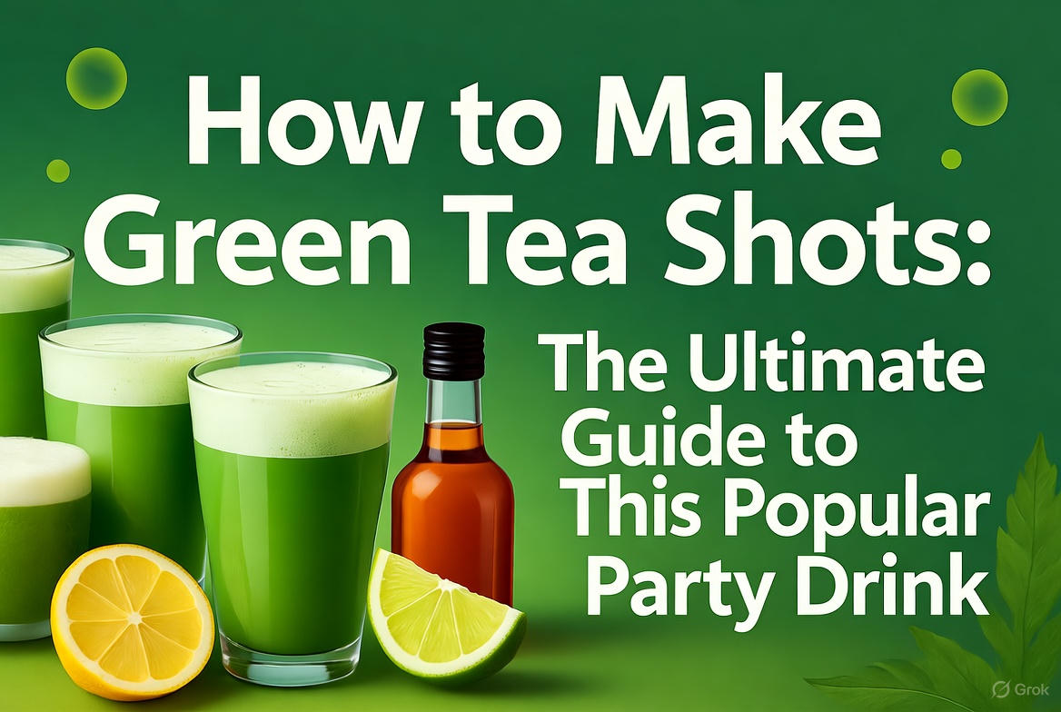 How to Make Green Tea Shots – MorningWood Inc