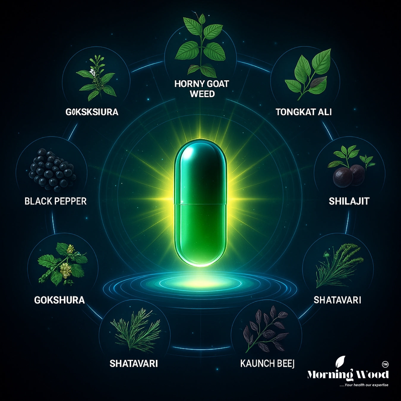 Horny Goat Weed Capsules 800mg - 60 Count | MorningWood