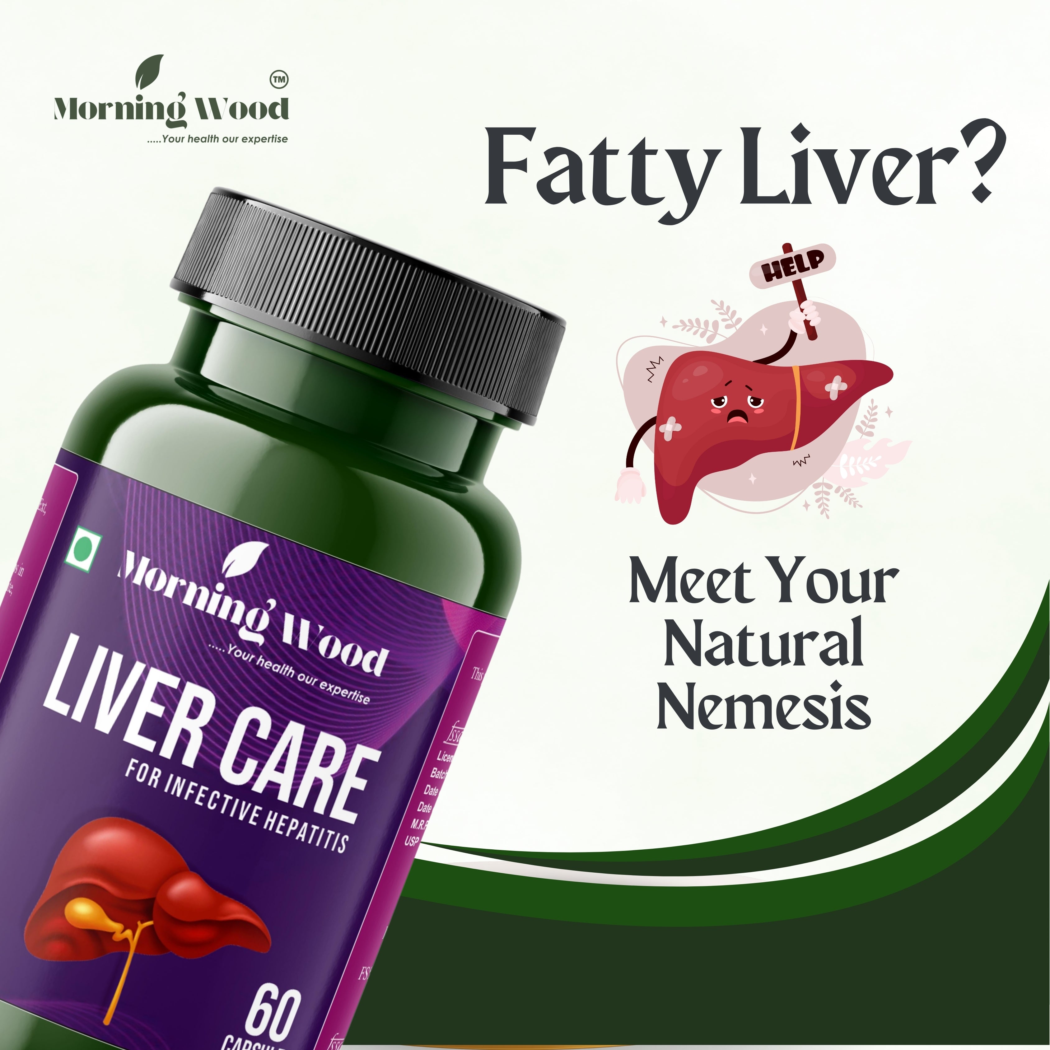 Liver Care Capsules 800mg - 60 Count | MorningWood