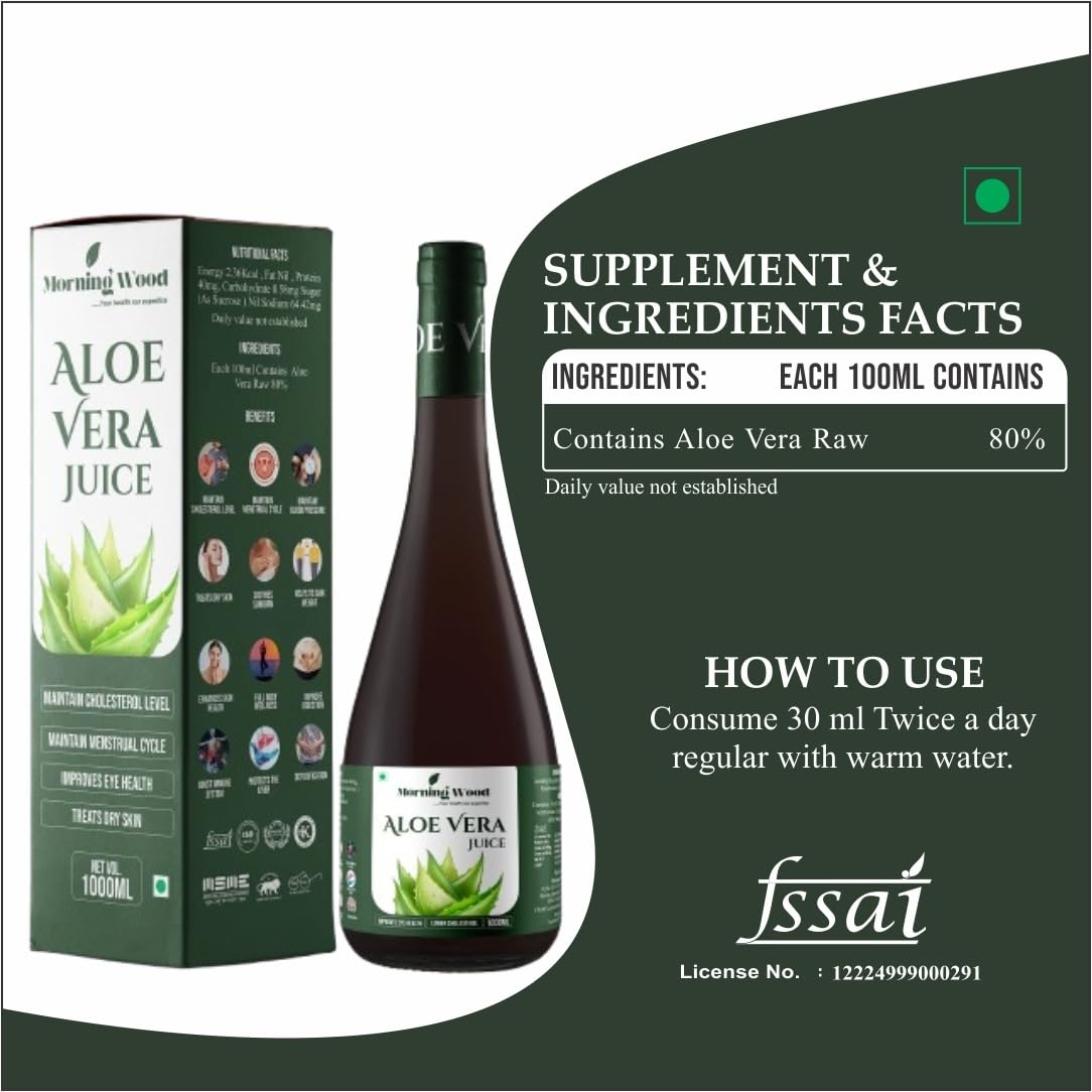 Aloe Vera Juice 1000ml | MorningWood
