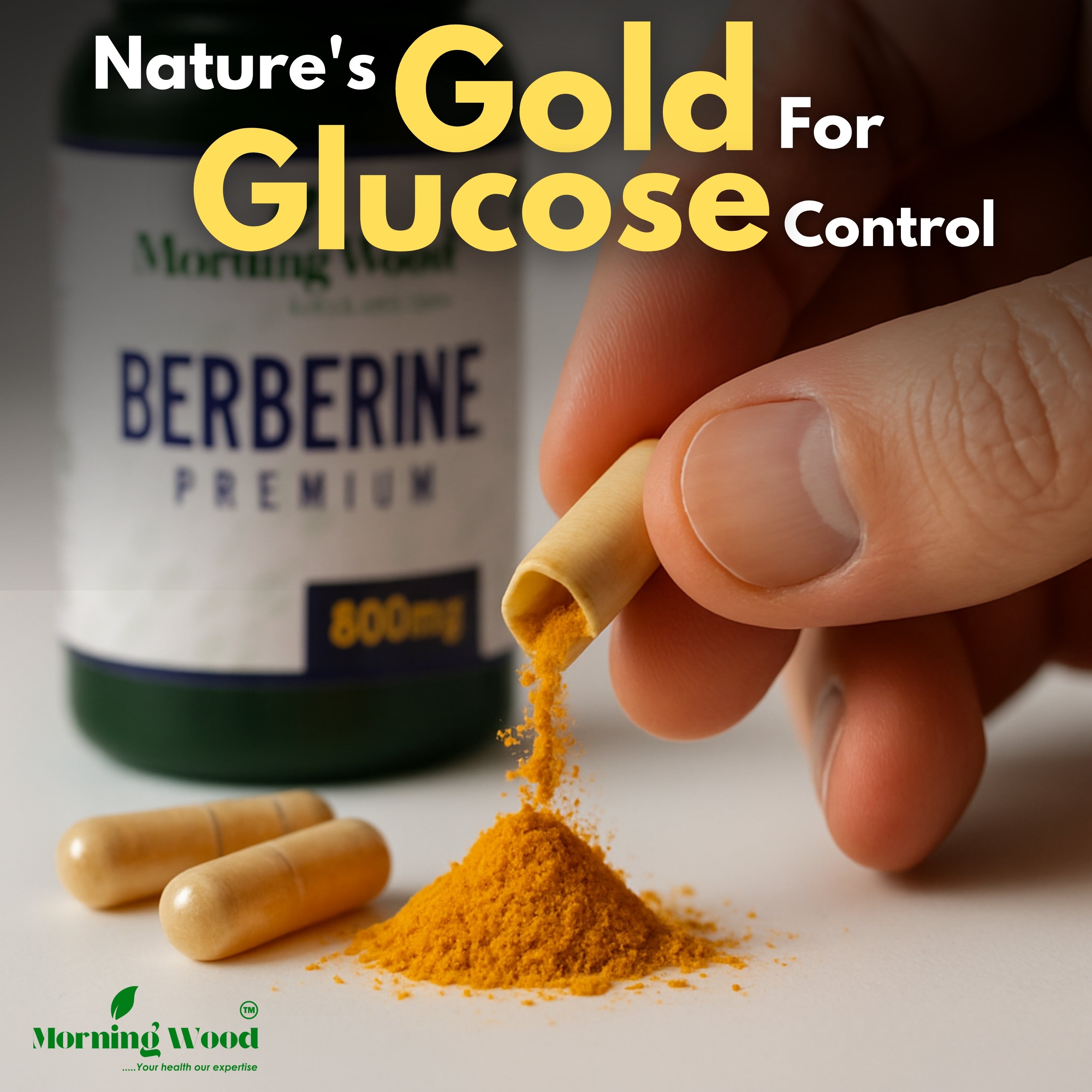 Berberine Premium Capsules 800mg - 60 Count | MorningWood