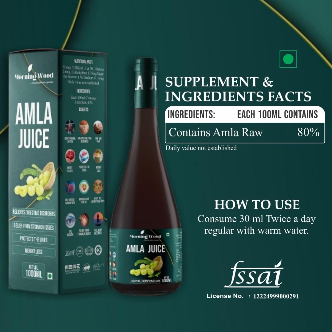Amla Juice 1000ml | MorningWood