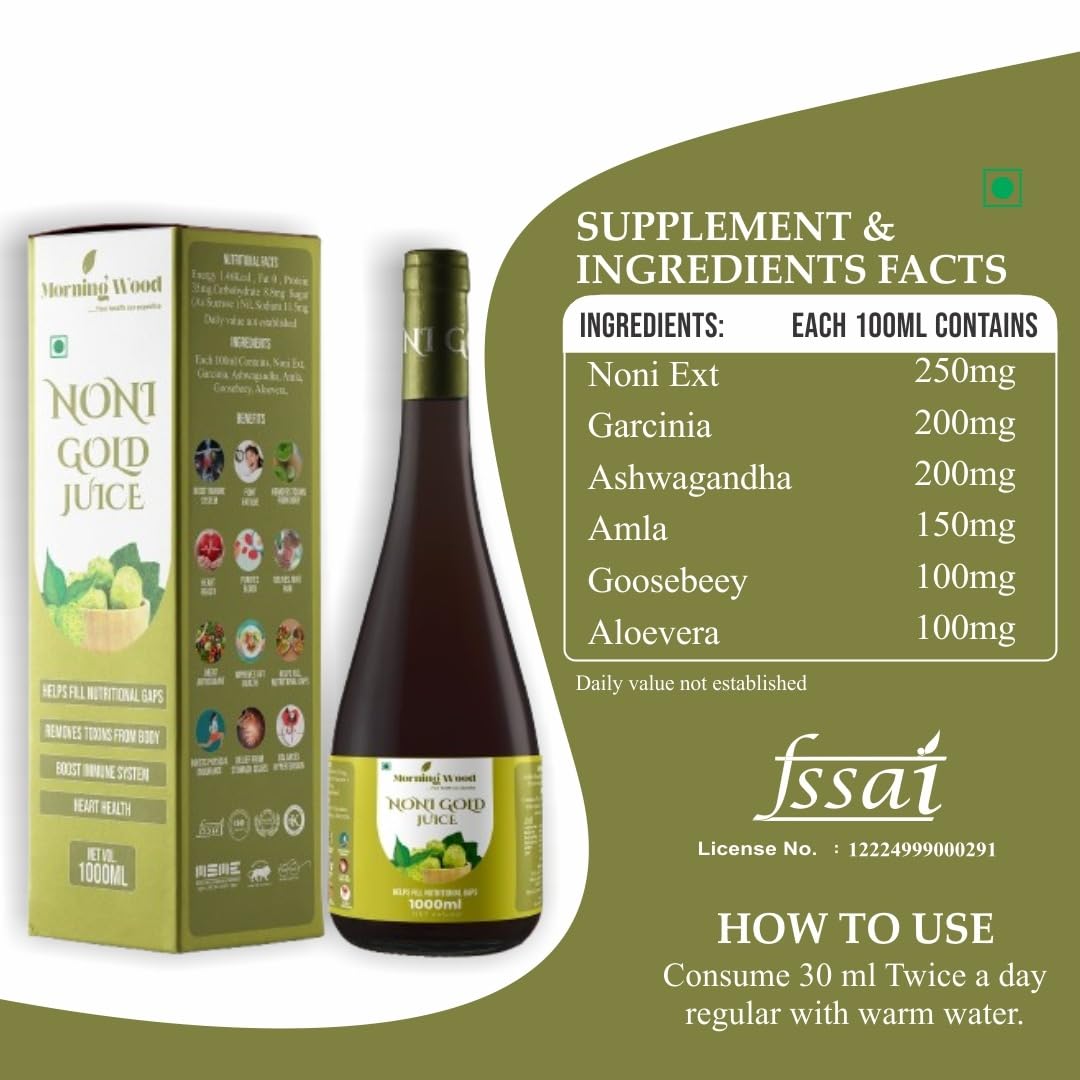Noni Gold Juice 1000ml | MorningWood
