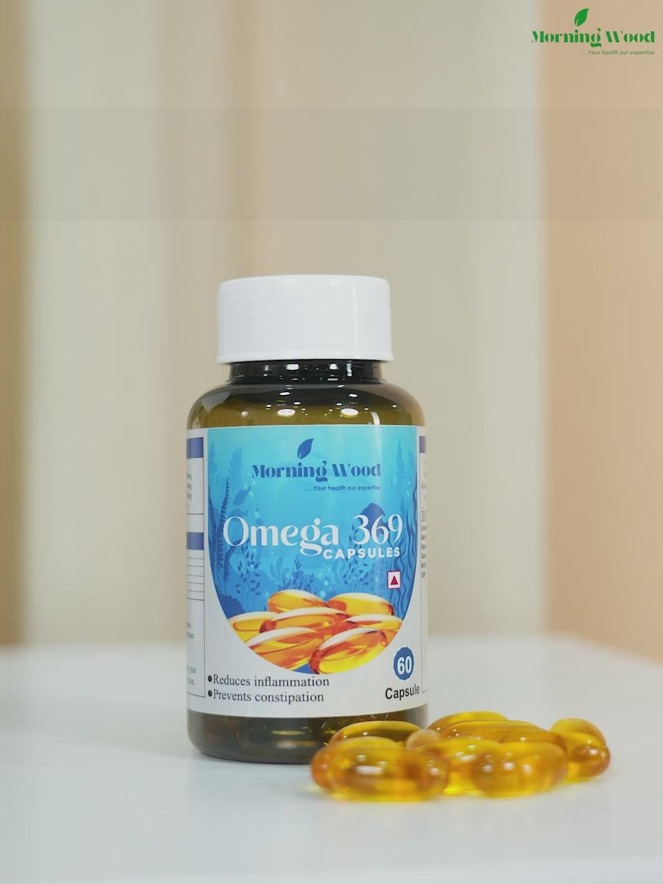 Omega-3 Fish Oil Capsules 1000mg - 60 Count | MorningWood